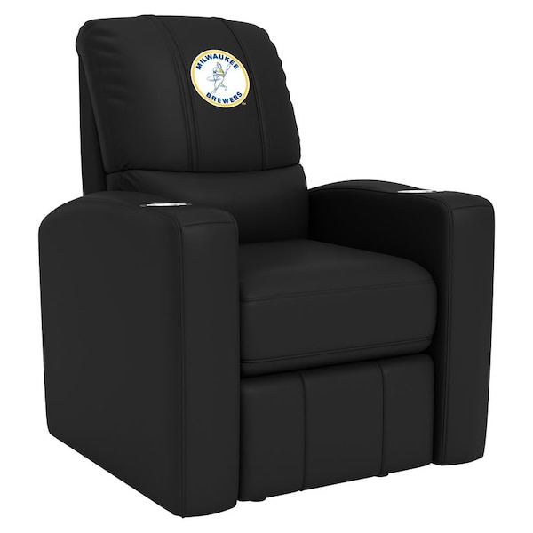 Dreamseat Stealth Recliner with Milwaukee Brewers Cooperstown Primary Logo XZ52082CDSMHTBLK-PSCOOP0125 - main